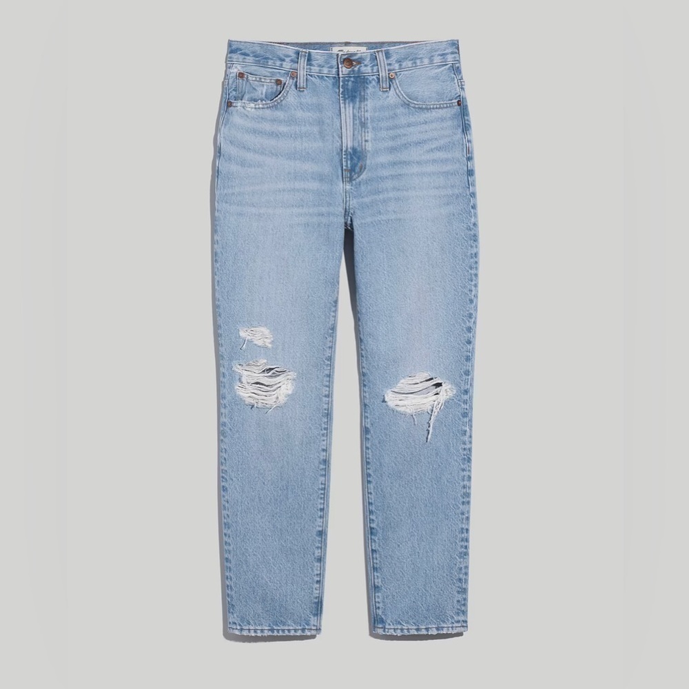 Madewell The Perfect Vintage Jean in Grandbay Wash: Ripped Edition - Picture 4 of 12